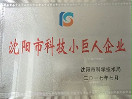 沈阳市科技小巨人企业